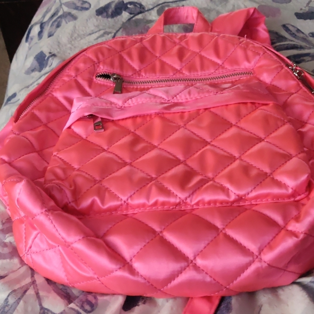 - Rose pink backpack